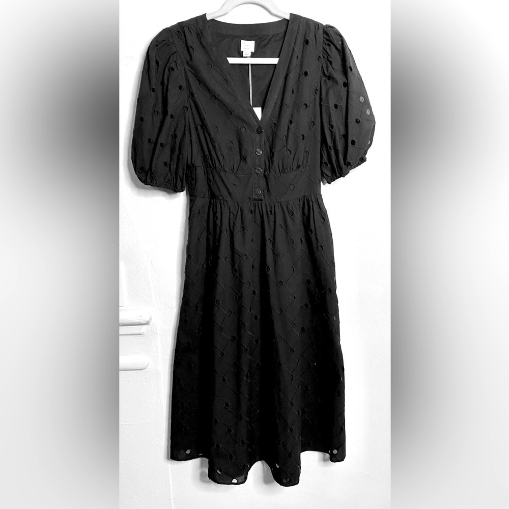 A New Day, black eyelet sundress, size M.